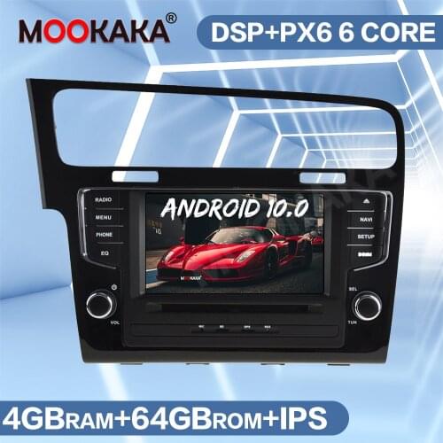Android 10.0 4GB+64GB Car DVD player Built-in DSP Car Multimedia Radio For VW Golf 7 2013-2019 GPS Navigation Stereo Audio WIFI
