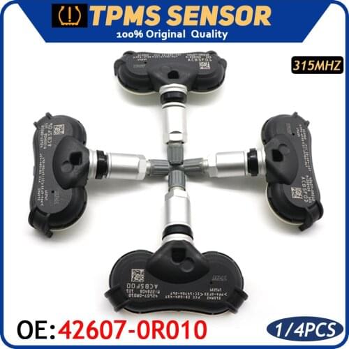 Car TPMS Tire Tyre Pressure Monitoring Sensor 42607-0R010 For Toyota Highlander Rav4 2013-2017 315MHz 426070R010