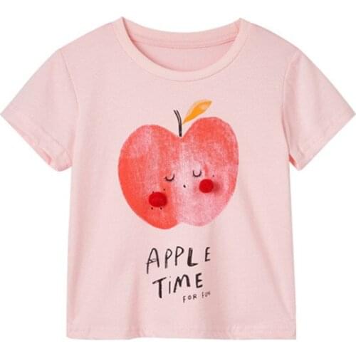 Bambino New Year 2021Tshirt for Girls Cartoon Summer Children Tops 2-7Years Little Kids Clothing Baby Costume Pure Cotton Shirt