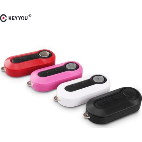 KEYYOU 10X 3 Buttons Flip Remote Key Case Shell For FIAT 500 Panda Punto Bravo Car Alarm Keyless Entry Key Fob Cover SIP22 Blade