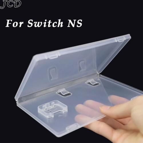 JCD Game Card Storage Case Box Transparent Cartridge Holder Shell For Switch NS With Book Holder For Inserted Cover