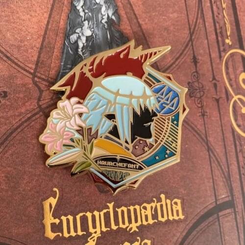 Final Fantasy XIV 14 Haurchefant Greystone Metal Badge Brooch Pin Colletion Cosplay Rare Fan Gift C