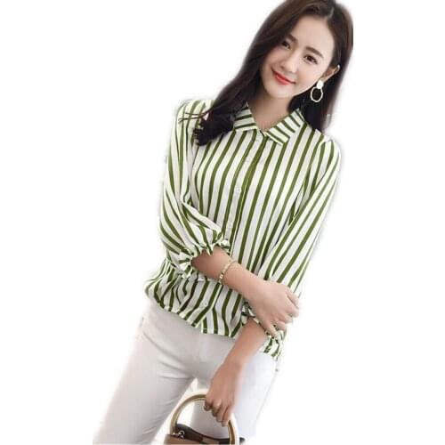 Женские рубашки в полоску Jsfly China At AliExpress