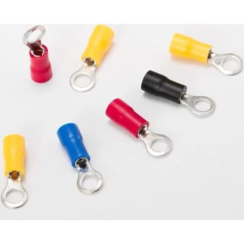 50Pcs/Lot RV3.5-4 RV3.5-5 RV3.5-6 RV3.5-8 Ring Crimp Insulation Terminal Wire Cable Connector RV2-3