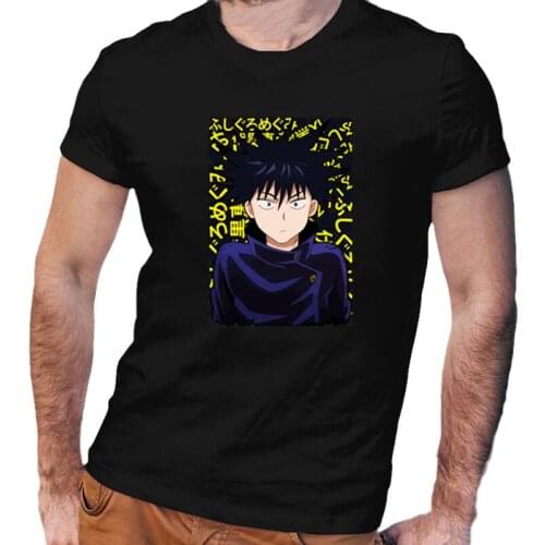 Summer hot sale Jujutsu Kaisen Anime print men tops Hipster Tshirt High Quality O-Neck Cotton Tops Loose Casual Hipster T-shirt