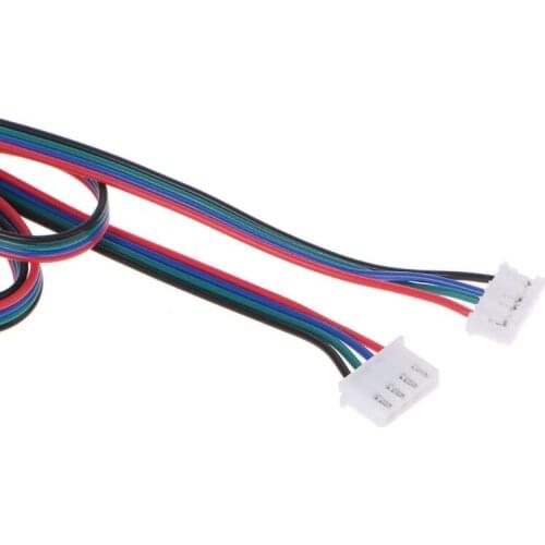 5Pcs 3D Printer 4-Pin Female-Female XH2.54 Connector Nema17 Stepper Motor Cable