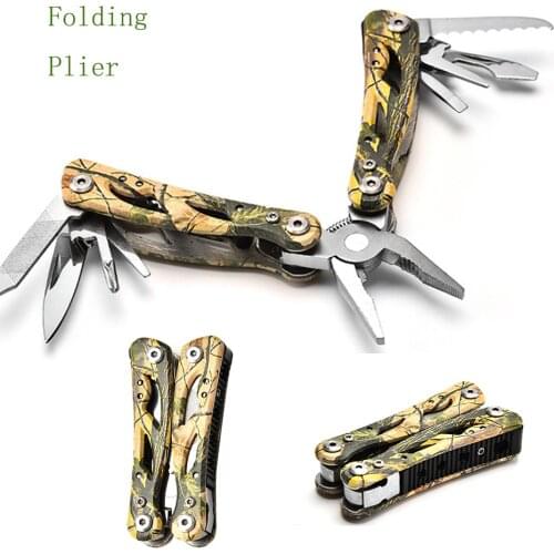 Daicamping Camping Multitool Plier Cable Wire Cutter Multifunctional Multi Tools Outdoor Camping Folding Knife Pliers