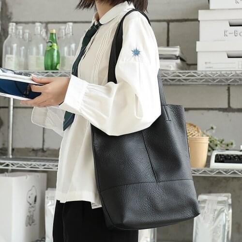 Newhotstacy Bag 03242021 Ladies retro tote bag soft single shoulder handbag shopping bag