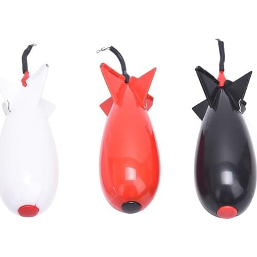 New 1PC Carp Fishing Rockets Spod Bomb Tackle Feeders Float Bait Holder Accessories White/Black/Red