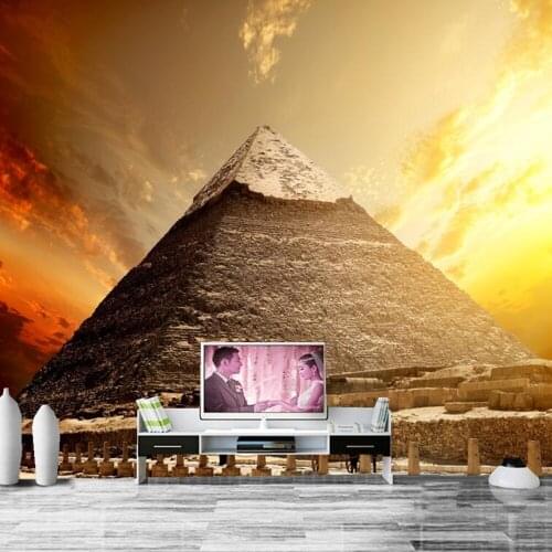 Egypt Desert Sunrises and sunsets Nature photo wallpaper,living room bedroom TV backdrop bar coffee shop papel de parede