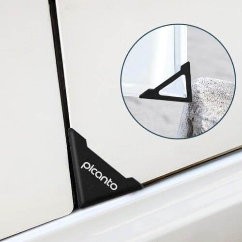 Car door crash cover anti-scratch metal letter silicone cover for Kia picanto Automotive exterior accessories