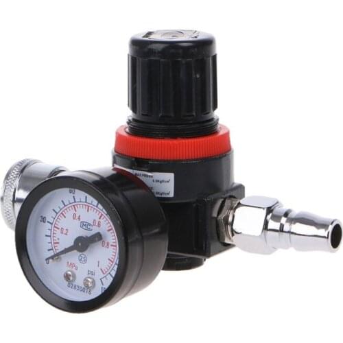 1/4\" HVLP Spray Air Regulator w/Pressure Gauge Diaphragm Control Auto Paint