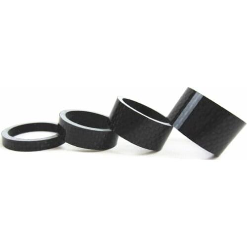 Free Shipping full Carbon Fibre bike washer 1-1/8" 28.6mm diameter Bike Bicycle Headset Stem Spacer 5/10/15/20mm SW0003