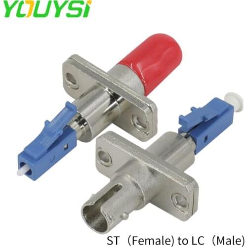 ST female -LC male Grade Fiber Optic Converter LC-ST UPC Hybrid Adapter Single Mode Fiber Optic Adapter
