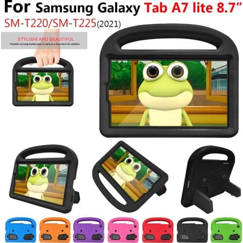 Tab A7 Lite T220 T225 EVA Stand Coque Cover Case For Samsung Galaxy Tab A7 Lite 2021 (8.7") SM-T220 SM-T225 Shockproof Tablet