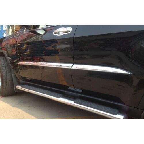 High quality body trim For Jeep Grand Cherokee 2014 2015 2016 ABS door trim Strip body protection sequins