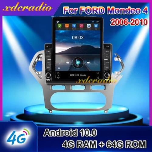 Xdcradio 10.4 Inch Tesla Style Vertical Screen Android 10.0 For FORD Mondeo 4 Car Radio Multimedia Player Navigation 2006-2010