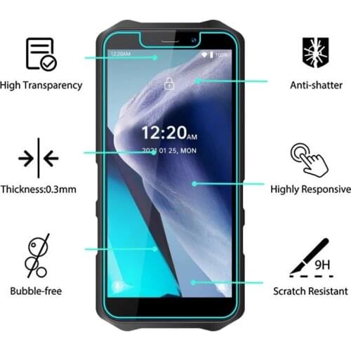 2PCS 2.5D Full Glue Tempered Glass For Oukitel WP12 Protective Film Explosion-proof Screen Protector For Oukitel WP12 Guard