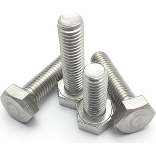 1Pcs M16*1.5 Stainless Steel 304 Fine Teeth Outer Hexagon Head Screws External Hex Fasten Screw Mechanical Bolt 40mm-100mm Long