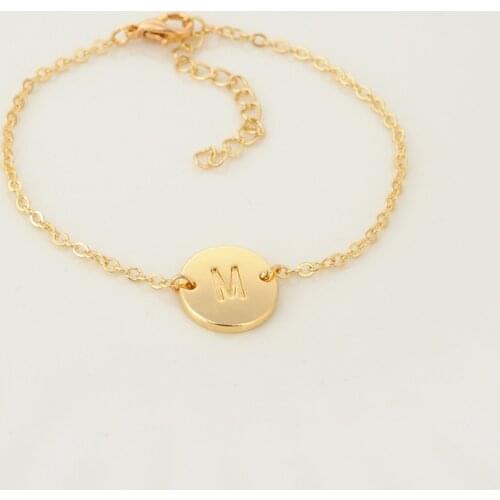 2019 new round 26 English letters bracelet European and American fashion accessories hot style