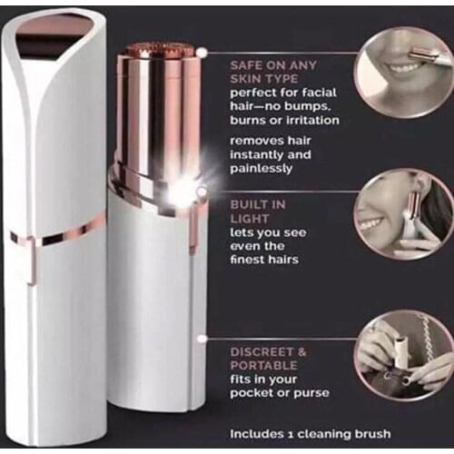 2021 Electric Hair Remover Lipstick Shape Epilator Female Facial Razor Painless Safety Face Body Depilator Shaving Tool Freeship