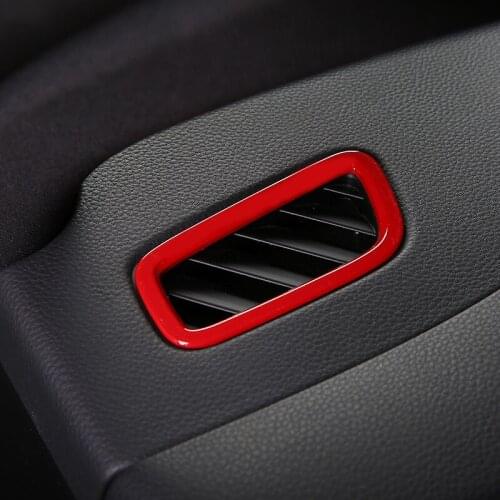 2pcs Car Interior Dashboard Side A/C Outlet Cover Vent Moulding Trim for Porsche Macan 2014 2015 2016 2017 Styling Accessories