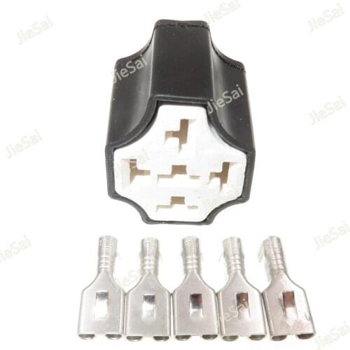 5 Pin Automotive Ceramic Relay Holder Seat High Temperature Relay Socket With Terminal