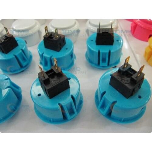 60 pcs of Good quality high imitation sanwa button Push Button 30mm for Arcade Game Machine/Coin operator cabinet/Arcade parts
