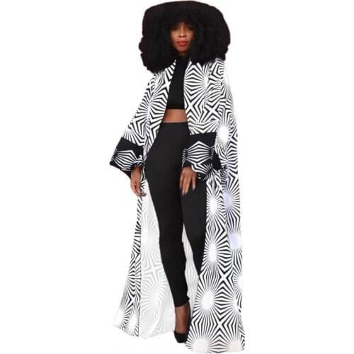 African Coat For Women Polyester Dashiki New Style Spring Autumn Dress African Clothes Fashion Africaine Femme Africa Clothing