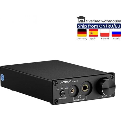 AIYIMA A5 PRO Headphone Amplifier 24BIT 192KHz HIFI USB DAC Decoder Audio Interface Digital Optical Coaxial PC USB Converter