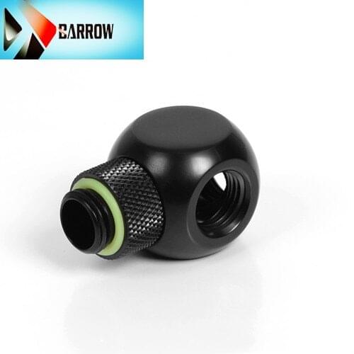 Barrow G1/4 "X4 360 rotation 4 Way cubic spliter Adaptor Computer build cooler fittings White Black silver ,TX4T-A01