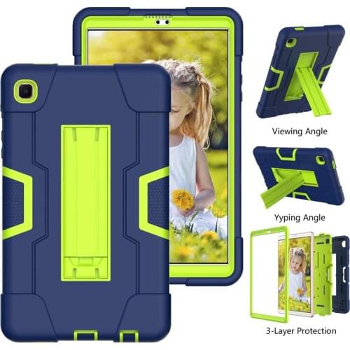 Case For Samsung Galaxy Tab A7 Lite 8.7 inch 2021 SM-T220 SM-T225 T220 T225 Cover Heavy Duty Funda Kids Safe Silicone PC Shell