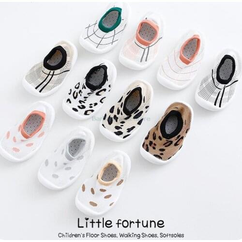 Children Anti-slip First Shoes Toddler Girls Sock Shoes Comfortable Soft Boys Rubber Sole Indoor Socks Infant Newborn Cute Shoes