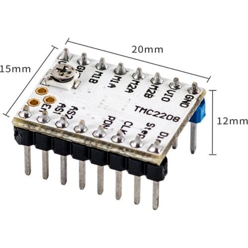Geeetech TMC2208 Stepper Damper Stepper Motor Driver Accessory for Motherboard Accessories for 3D Printer 5Pcs/Pack