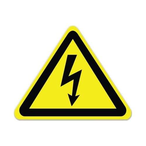 GT Graphics High Voltage Warning Danger Sign Do Not Enter - 3" Vinyl Sticker - for Car Laptop I-Pad Phone Helmet Hard Hat - Wate