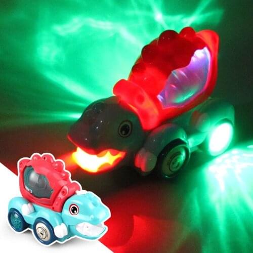 Walking Dinosaur Music Lighting Engineering Vehicle Mixer Truck Electric Kids' Universal Toy Car