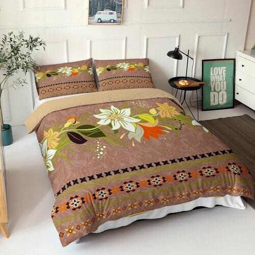 Bohemian Style Bedroom Duvet Cover (including Pillowcase) Single/double/double 2/3PS Twin Queen Bedding Set