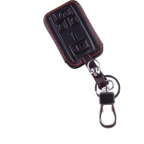 Car Leather Remote Key Fob Cover Case fit for Chevrolet Silverado Colorado Tahoe Suburban GMC Sierra Canyon Yukon M3N-32337100