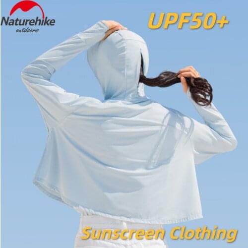 Naturehike Outdoor Summer Sunscreen Coat Fashion Anti-UV Clothing With Hair Outlet Short Nylon Hoodie Wind Resistant Women