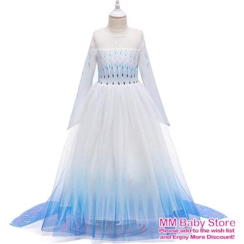 Summer Snow Girls Dress Princess Costume Halloween Carnival Children Dress Up Kids Dresses For Girls Clothing Size 3-10Years