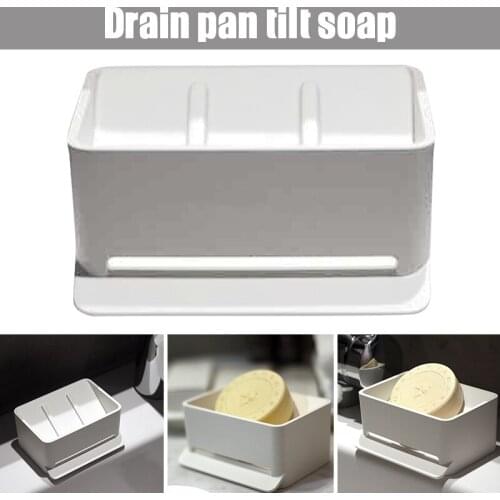 Soap Mate Slanted Soap Dishes With Self-Draining & Drying 2 Suction Cup Soap Rack for Kitchen Bathroom Household In Stock