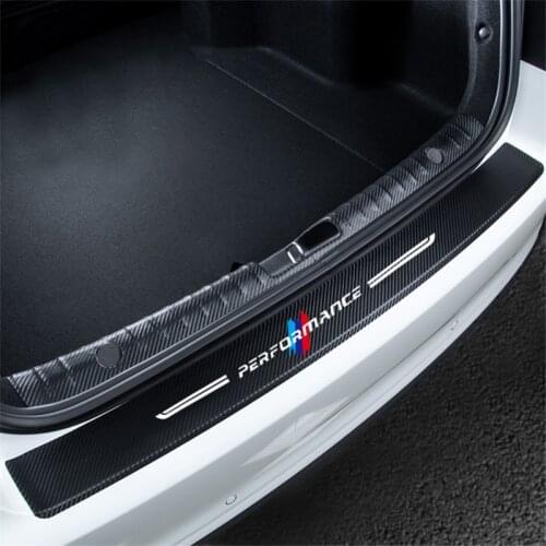 Car Trunk Rear Guard Bumper Carbon Fiber Protector Sticker For BMW f30 f10 F18 118i 320i 1 3 5 X3 X4 M3 M4 M5 E34 E90 E60 E36