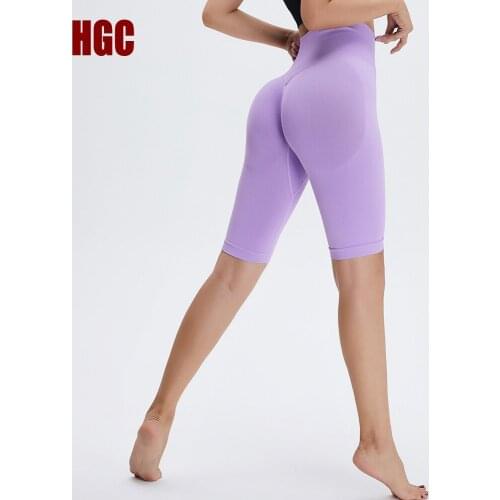 NCLAGEN Yoga bottoms Women Sports Short High Waist Squat Proof Booty Scrunch Seamless Leggings Elastic Fitness Bermuda Shorts