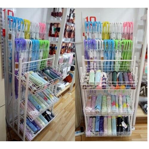 New umbrella shelf iron super umbrella shelf folding umbrella display shelf sun umbrella display rack