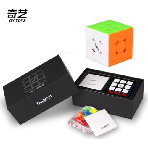Original QiYi Valk 3 Mini 3x3x3 Cube Magic Puzzle 127 47.4mm 3x3 Speed Cube ABS Professional funny Twist Educational Kids Toys