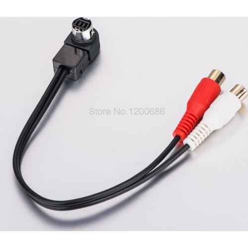 For Alpine Ai-NET JVC Car Aux Line In RCA Cable Adapter