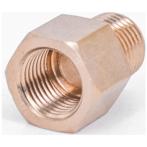 1/4" NPT Female To 1/4" BSPP Male Reducing Brass Pipe Fitting Adapter For Pressure Gauge Water Gas Oil Fuel