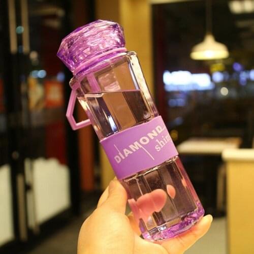 Sports Diamond Water Bottle High Quality Tour Hiking Portable Bottles 380ml