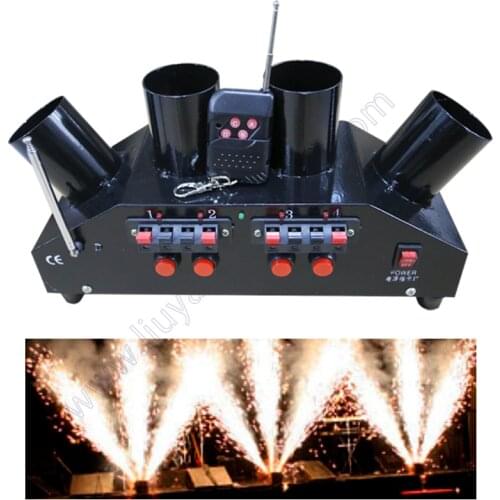Fan Cold Pyro Remote Control Firing System Stage Fountain Fire Base Firework Spark Machine For Wedding Club Dj Pyrotechnic Party
