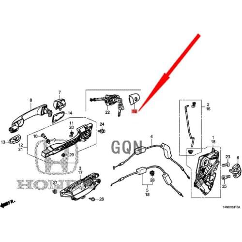 Front door outer handle cover 2020-Hon daJ ADE outer door wrist handle bright decoration door handle sticker outer handle cover